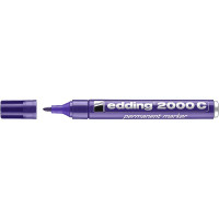Маркер перманентный edding 2000C, рисования, круглый наконечник, заправляемый, 1.5-3 мм Фиолетовый