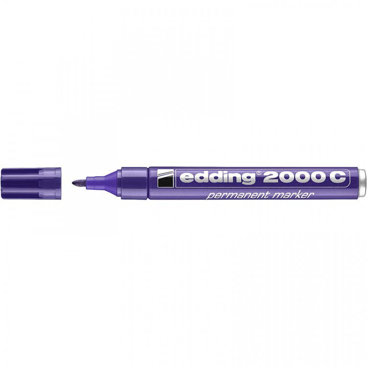 Маркер перманентный edding 2000C, рисования, круглый наконечник, заправляемый, 1.5-3 мм Фиолетовый по низкой цене оптом 