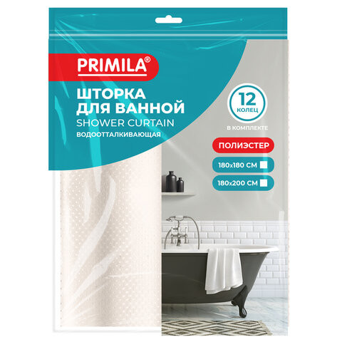 Шторка для ванной ПОЛИЭСТЕР, 180х200см, кольца в комплекте, БЕЖЕВЫЙ БРИЛЛИАНТ, PRIMILA, 700095 по низкой цене оптом Шторка для ванной ПОЛИЭСТЕР, 180х200см, кольца в комплекте, БЕЖЕВЫЙ БРИЛЛИАНТ, PRIMILA, 700095 по низкой цене оптом