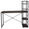 Стол на металлокаркасе BRABIX "LOFT CD-005", 1200х520х1200 мм, 3 полки, цвет морёный дуб, 641221 по низкой цене оптом 