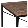 Стол на металлокаркасе BRABIX "LOFT CD-005", 1200х520х1200 мм, 3 полки, цвет морёный дуб, 641221 по низкой цене оптом 