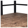 Стол на металлокаркасе BRABIX "LOFT CD-005", 1200х520х1200 мм, 3 полки, цвет морёный дуб, 641221 по низкой цене оптом 