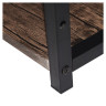 Стол на металлокаркасе BRABIX "LOFT CD-005", 1200х520х1200 мм, 3 полки, цвет морёный дуб, 641221 по низкой цене оптом 