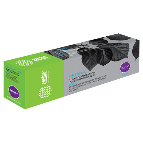 Картридж лазерный CACTUS (CS-TN213C) для Brother HL 3230/DCP3550/MFC3770, голубой, ресурс 1300 страниц по низкой цене оптом 