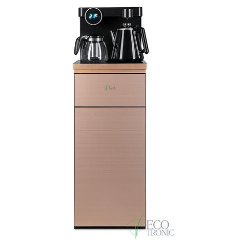 Кулер для воды с чайником, БЕЗ ОХЛАЖДЕНИЯ, ECOTRONIC TB12-LNR Tea Bar, напольный, шкаф, 2 крана, 12370 по низкой цене оптом Краснодар, Москва, Уфа, Казань, Барнаул, Владивосток, Хабаровск, Сахалин, Красноярск, Екатеренбург, 