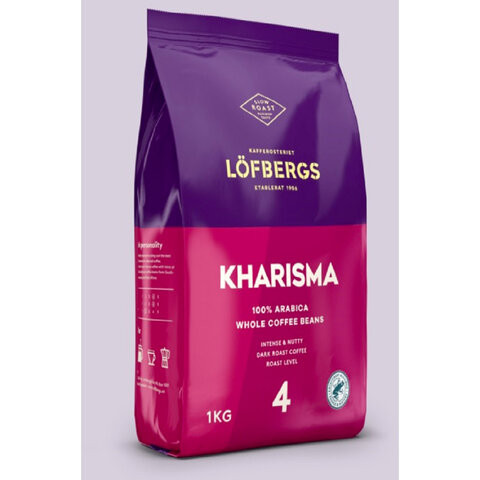 Кофе в зернах LOFBERGS "Kharisma", 1 кг, арабика 100%, Швеция, 41368 по низкой цене оптом 