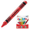 Восковые мелки CARIOCA (Италия), 12 цветов, смываемые, картонная коробка с европодвесом, 42365 по низкой цене оптом 
