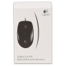 Мышь проводная LOGITECH B100, USB, 2 кнопки + 1 колесо-кнопка, оптическая, черная, 910-003357 по низкой цене оптом Краснодар, Москва, Уфа, Казань, Барнаул, Владивосток, Хабаровск, Сахалин, Красноярск, Екатеренбург, 