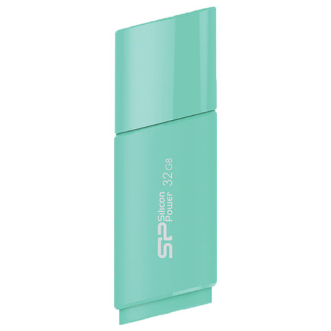 Флеш-диск 32 GB SILICON POWER Ultima U06 USB 2.0, голубой, SP32GBUF2U06V1B по низкой цене оптом Краснодар, Москва, Уфа, Казань, Барнаул, Владивосток, Хабаровск, Сахалин, Красноярск, Екатеренбург, 