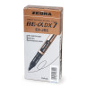 Ручка-роллер ZEBRA "Zeb-Roller DX7", СИНЯЯ, корпус золотистый, узел 0,7 мм, линия письма 0,35 мм, EX-JB3-BL, EX-JB5-BL по низкой цене оптом 