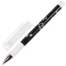 Ручка шариковая масляная с грипом BRAUBERG BLACK&WHITE "Melody", СИНЯЯ, узел 0,7 мм, линия письма 0,35 мм, 142658 по низкой цене оптом 