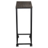Стол журнальный на металлокаркасе BRABIX LOFT CT-001, 450х250х680 мм, цвет морёный дуб, 641859 по низкой цене оптом 