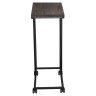 Стол журнальный на металлокаркасе BRABIX LOFT CT-001, 450х250х680 мм, цвет морёный дуб, 641859 по низкой цене оптом 