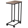 Стол журнальный на металлокаркасе BRABIX LOFT CT-001, 450х250х680 мм, цвет морёный дуб, 641859 по низкой цене оптом 