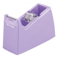 Диспенсер для клейкой ленты ЛАВАНДОВЫЙ (Лента в Подарок!), утяжеленный большой, BRAUBERG, 701460