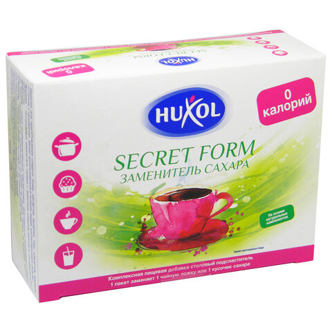 Заменитель сахара порционный HUXOL "Secret Form "0" калорий", 40 саше по 1 г, 40 г, 200864 по низкой цене оптом 