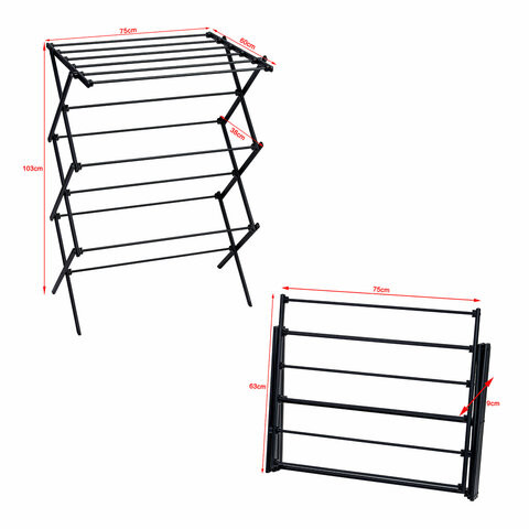 Сушилка напольная МИНИ для белья раскладная 4 уровня, 10 метров, LAIMA HOME LADDER BLACK, 700473 по низкой цене оптом Сушилка напольная МИНИ для белья раскладная 4 уровня, 10 метров, LAIMA HOME LADDER BLACK, 700473 по низкой цене оптом