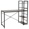 Стол на металлокаркасе BRABIX "LOFT CD-005", 1200х520х1200 мм, 3 полки, цвет дуб антик, 641222 по низкой цене оптом 