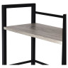 Стол на металлокаркасе BRABIX "LOFT CD-005", 1200х520х1200 мм, 3 полки, цвет дуб антик, 641222 по низкой цене оптом 