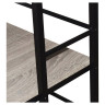 Стол на металлокаркасе BRABIX "LOFT CD-005", 1200х520х1200 мм, 3 полки, цвет дуб антик, 641222 по низкой цене оптом 