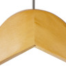 Вешалка-плечики, размер 48-50, деревянная, анатомическая, перекладина, цвет сосна, BRABIX "Люкс", 601163