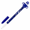 Ручка с топпером шариковая CENTRUM "Робот", СИНЯЯ, корпус ассорти, узел 0,7 мм, дисплей, 89027