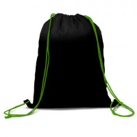 Мешок для обуви BRAUBERG плотный, карман на молнии, подкладка, 43х33 см, "Neon Green", 271625
