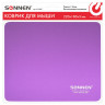 Коврик для мыши SONNEN "PURPLE", резина + ткань, 220х180х3 мм, 513307 по низкой цене оптом Краснодар, Москва, Уфа, Казань, Барнаул, Владивосток, Хабаровск, Сахалин, Красноярск, Екатеренбург, 