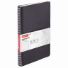 Тетрадь А5 (148x218 мм), BRAUBERG "Office PRO", гибкая, под кожу, гребень, 80 л., черная, 111046 по низкой цене оптом 