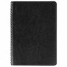 Тетрадь А5 (148x218 мм), BRAUBERG "Office PRO", гибкая, под кожу, гребень, 80 л., черная, 111046 по низкой цене оптом 
