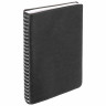 Тетрадь А5 (148x218 мм), BRAUBERG "Office PRO", гибкая, под кожу, гребень, 80 л., черная, 111046 по низкой цене оптом 