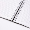Тетрадь А5 (148x218 мм), BRAUBERG "Office PRO", гибкая, под кожу, гребень, 80 л., черная, 111046 по низкой цене оптом 
