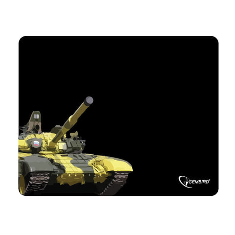 Коврик для мыши GEMBIRD MP-GAME10 "Танк", ткань+резина, 250x200x3 мм, черный по низкой цене оптом Краснодар, Москва, Уфа, Казань, Барнаул, Владивосток, Хабаровск, Сахалин, Красноярск, Екатеренбург, 