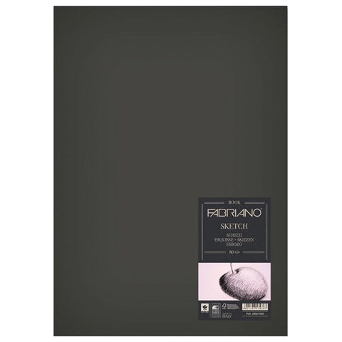 Блокнот для зарисовок FABRIANO "Sketchbook" мелкое зерно, 80 л., 110 г/м2, А5, 148x210 мм, 19100001 по низкой цене оптом Краснодар, Москва, Уфа, Казань, Барнаул, Владивосток, Хабаровск, Сахалин, Красноярск, Екатеренбург, 