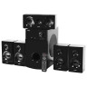 Колонки компьютерные SVEN HT-210, 5.1, 125 Вт, Bluetooth, Optical, Coaxial, FM, дерево, черные, SV-014124 по низкой цене оптом 