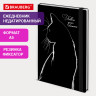 Ежедневник недатированный с резинкой А5 145х203мм, BRAUBERG, твердый, 160л, Black cat, 116305 по низкой цене оптом 