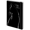 Ежедневник недатированный с резинкой А5 145х203мм, BRAUBERG, твердый, 160л, Black cat, 116305 по низкой цене оптом 