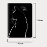 Ежедневник недатированный с резинкой А5 145х203мм, BRAUBERG, твердый, 160л, Black cat, 116305 по низкой цене оптом 