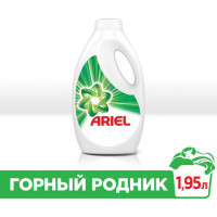 Средство для стирки жидкое автомат 1,95 л ARIEL (Ариэль) "Горный Родник", гель-концентрат