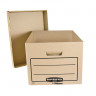 Короб архивный (445x270х335 мм), с крышкой, гофрокартон, FELLOWES (BANKERS BOX) "Basic", FS-00101 по низкой цене оптом 