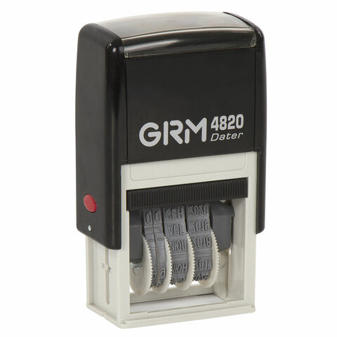 Датер-мини месяц буквами, оттиск 22х4 мм синий, GRM 4820, 124361131 по низкой цене оптом 
