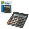 Калькулятор настольный CASIO DH-16-BK-S, КОМПАКТНЫЙ (159х151 мм), 16 разрядов, двойное питание, черный/серый, DH-16-BK-S-EP по низкой цене оптом 