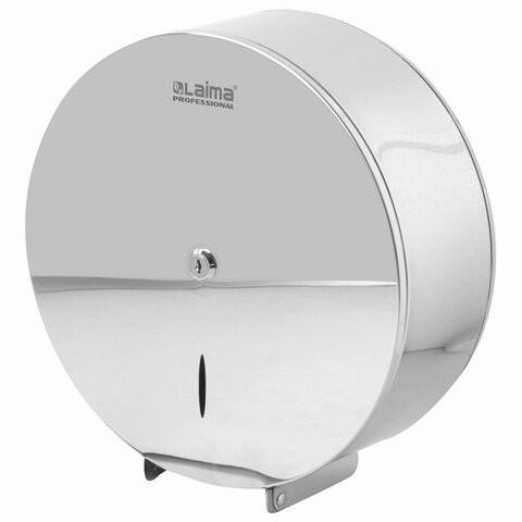 Диспенсер для туалетной бумаги LAIMA PROFESSIONAL INOX, (Система T1) БОЛЬШОЙ, нержавеющая сталь, зеркальный, 605701 по низкой цене оптом Краснодар, Москва, Уфа, Казань, Барнаул, Владивосток, Хабаровск, Сахалин, Красноярск, Екатеренбург, 
