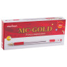 Ручка шариковая масляная с грипом MUNHWA "MC Gold", КРАСНАЯ, корпус прозрачный, узел 0,5 мм, линия письма 0,3 мм, BMC-03 по низкой цене оптом Краснодар, Москва, Уфа, Казань, Барнаул, Владивосток, Хабаровск, Сахалин, Красноярск, Екатеренбург, 