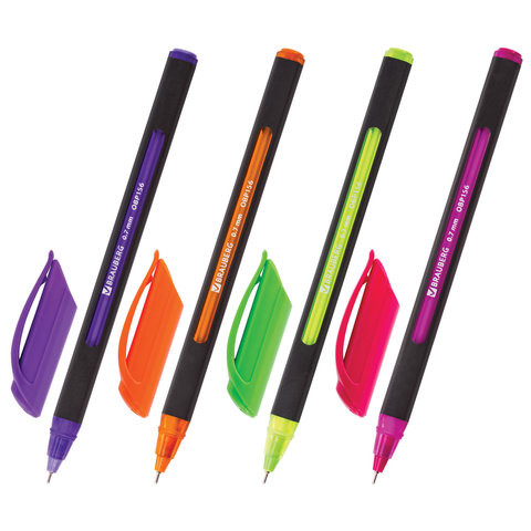 Ручка шариковая масляная BRAUBERG "Extra Glide Soft Color", СИНЯЯ, узел 0,7 мм, линия письма 0,35 мм, 142928 по низкой цене оптом Краснодар, Москва, Уфа, Казань, Барнаул, Владивосток, Хабаровск, Сахалин, Красноярск, Екатеренбург, 