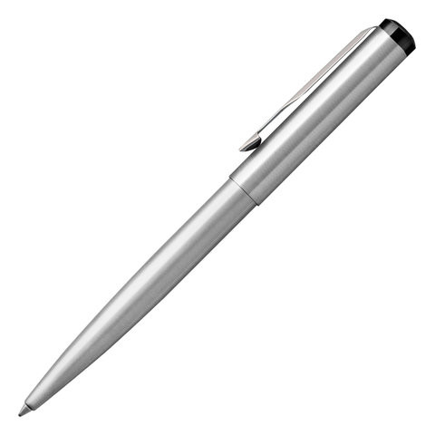 Ручка шариковая PARKER "Vector Stainless Steel CT", корпус серебристый, детали из нержавеющей стали, синяя, 2025445 по низкой цене оптом 
