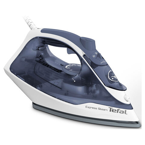 Утюг TEFAL FV2837E0, 2400 Вт, керамическое покрытие, самоочистка, синий по низкой цене оптом 