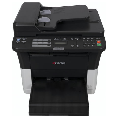 МФУ лазерное KYOCERA FS-1025MFP (принтер, сканер, копир), А4, 25 стр./мин., 20000 стр./мес., ДУПЛЕКС, с/карта, АПД, без кабеля USB, 1102M63RU2 по низкой цене оптом 