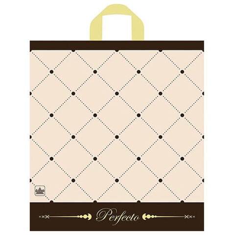 Пакет с петлевой ручкой ПВД, 42х46см, "Перфекто Шик", 95 мкм, ШК2215, н00112571