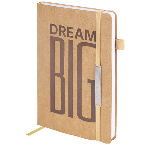 Ежедневник недатированный А5 138х213мм BRAUBERG "BeStyle", под кожу, резинка, держатель, 160л, песочный, 116216 по низкой цене оптом Ежедневник недатированный А5 138х213мм BRAUBERG "BeStyle", под кожу, резинка, держатель, 160л, песочный, 116216 по низкой цене оптом